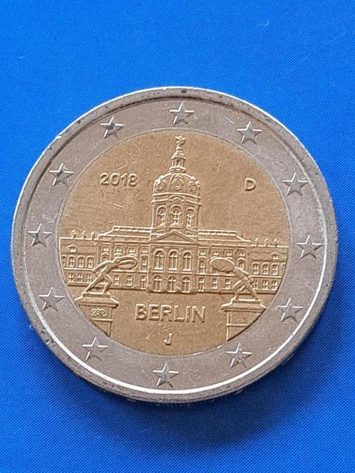2018 J Duitsland 2 euro Berlijn Hamburg, Postzegels en Munten, Munten | Europa | Euromunten, Losse munt, 2 euro, Duitsland, Verzenden