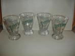 4 glazen Perrier voor € 2,00, Verzamelen, Ophalen of Verzenden, Zo goed als nieuw, Frisdrankglas