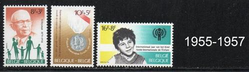 Timbres neufs ** Belgique N 1955-1957, Postzegels en Munten, Postzegels | Europa | België, Postfris, Postfris, Ophalen of Verzenden