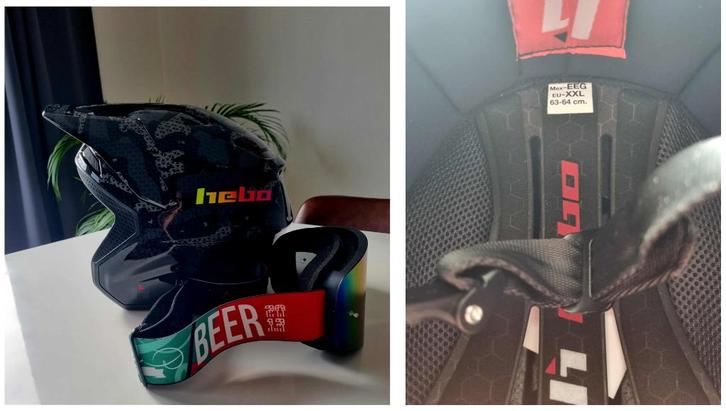 Hebo zone pro helm, Motoren, Kleding | Motorhelmen, Heren, Offroadhelm, XXL, Verzenden