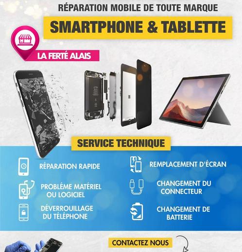 ✅ Réparation Smartphones Pc Tablette au meilleur Prix  ✅, Telecommunicatie, Mobiele telefoons | Toebehoren en Onderdelen, Zo goed als nieuw