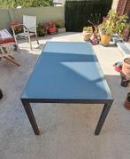 Glazen tuintafel, Ophalen, Gebruikt, Metaal