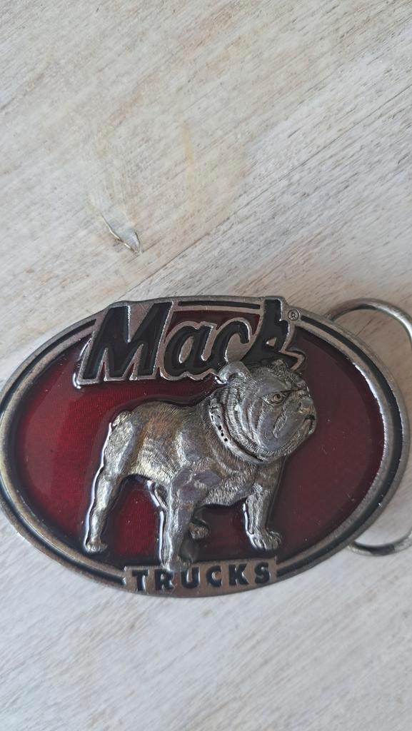 Mack bulldog - Buckle co made in U.S.A origineel, Antiek en Kunst, Antiek | Brons en Koper, Ophalen