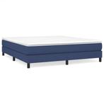 vidaXL Bedframe zonder matras stof blauw 160x200 cm, Huis en Inrichting, Slaapkamer | Bedden, Ophalen, Gebruikt, Blauw, Tweepersoons