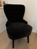 1 zwarte stoffen stoel, Huis en Inrichting, Stoelen, Stof, Zo goed als nieuw, Eén, Zwart