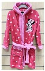 Minnie Mouse Badjas - Hartjes - Maat 122 - Disney, Kinderen en Baby's, Disney, Nacht- of Onderkleding, Meisje, Nieuw