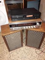 Ensemble audio récepteur stereo + 2 enceintes + lecteur cd, Ophalen of Verzenden