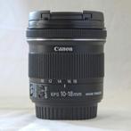 Canon EFS 10-18mm, TV, Hi-fi & Vidéo, Objectif grand angle, Utilisé, Enlèvement ou Envoi, Zoom