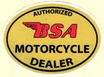 BSA Motorcycle Dealer sticker #10, Motoren, Verzenden