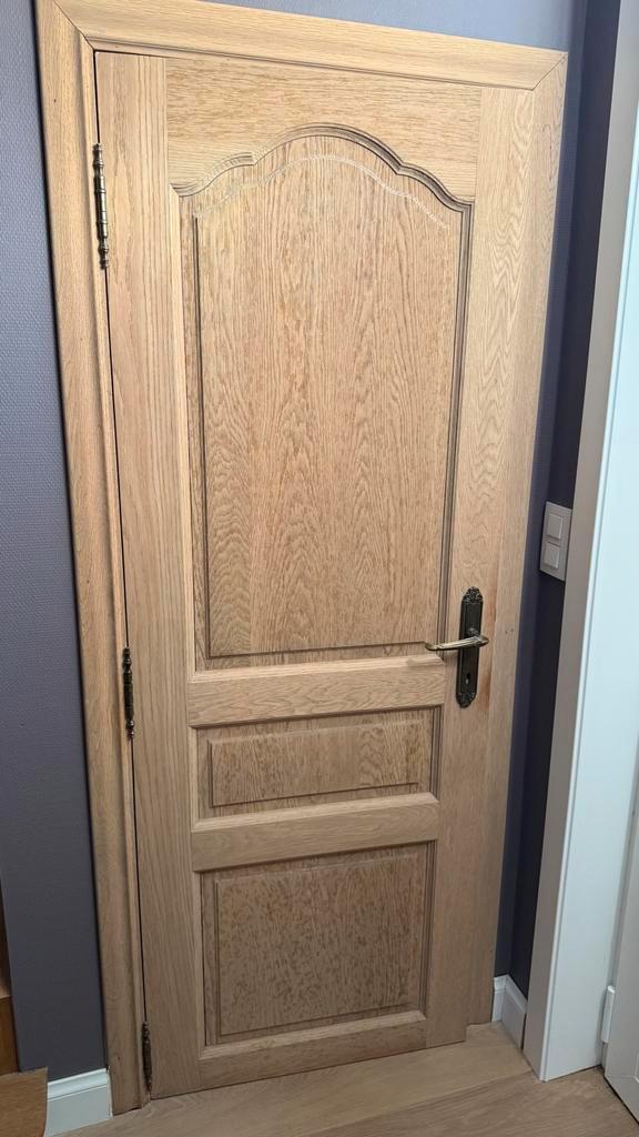 5 vol eiken deuren, Doe-het-zelf en Bouw, Deuren en Vliegenramen, Gebruikt, Binnendeur, Hout, Ophalen