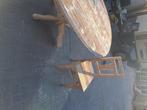 tafel met stoelen, Huis en Inrichting, Tafels | Eettafels, Gebruikt, Ophalen of Verzenden, Vijf personen of meer, Grenenhout