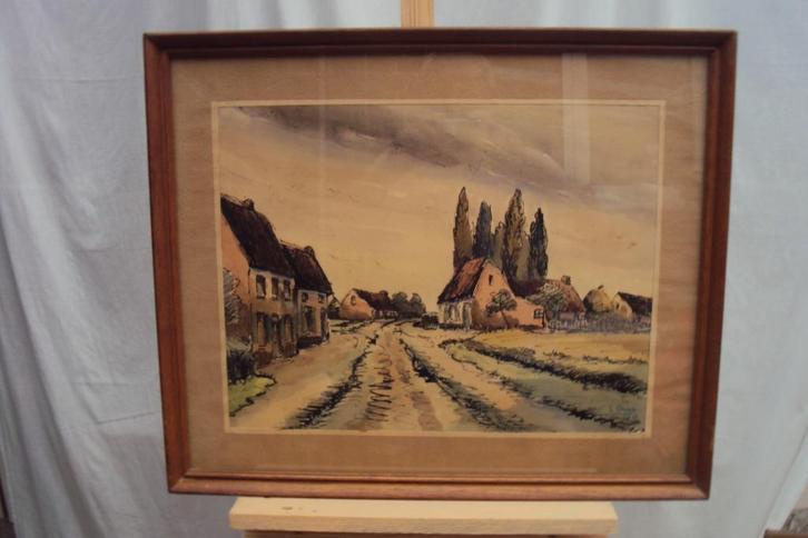 aquarel, Antiek en Kunst, Kunst | Schilderijen | Klassiek, Ophalen