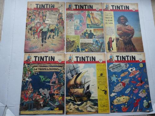 Tintin Magazines de 1952 - Du n27 au n53 soit 26 magazines, Boeken, Stripverhalen, Gelezen, Ophalen of Verzenden
