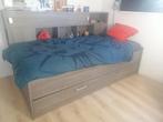 Jeugd / kinderslaapkamer,inclusief matras(pocketveer), Huis en Inrichting, Ophalen, Eenpersoons, Bruin, Zo goed als nieuw