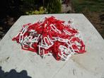 Plastiek ketting rood wit 25 m, Handtassen en Accessoires, Kettingen, Ophalen, Nieuw, Rood, Kunststof