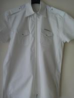 OVERHEMD MET KORTE MOUWEN VOOR HEREN, Ophalen of Verzenden, Gedragen, Wit