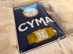 Emaille reclamebord CYMA horloges, Ophalen of Verzenden, Zo goed als nieuw, Reclamebord