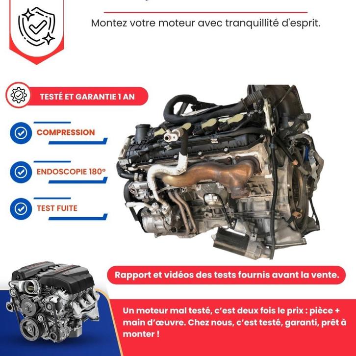 Complete motor Mercedes klasse c 63 c63 c63 amg w204 fase 2, Auto-onderdelen, Motor en Toebehoren, Nieuw, Ophalen of Verzenden