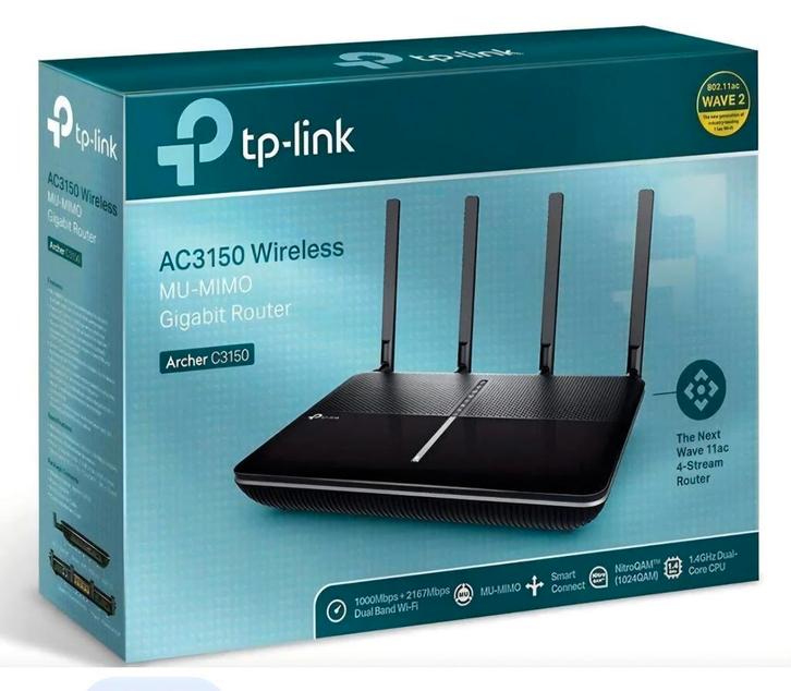 Routeur Gigabit MU-MIMO sans fil TP-Link Archer C3150, Informatique & Logiciels, Routeurs & Modems, Comme neuf, Routeur, Enlèvement