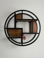 Ronde Wandplank met Hout en Metaal, Ophalen, Zo goed als nieuw