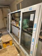 2 nieuwe VEKA pvc ramen binnenkant wit buitenkant zwart mat, Doe-het-zelf en Bouw, Raamkozijnen en Schuifdeuren, Ophalen, Nieuw