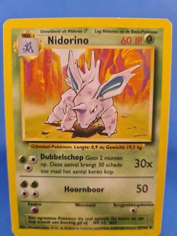 Nidorino 37/102 - Base (NL) beschikbaar voor biedingen