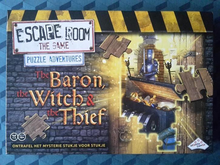 Escape Room The Game: The Baron, the Witch and the Thief, Hobby en Vrije tijd, Gezelschapsspellen | Bordspellen, Zo goed als nieuw