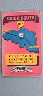 Route kaart 1948 Oostende - Luxemburg, Ophalen of Verzenden