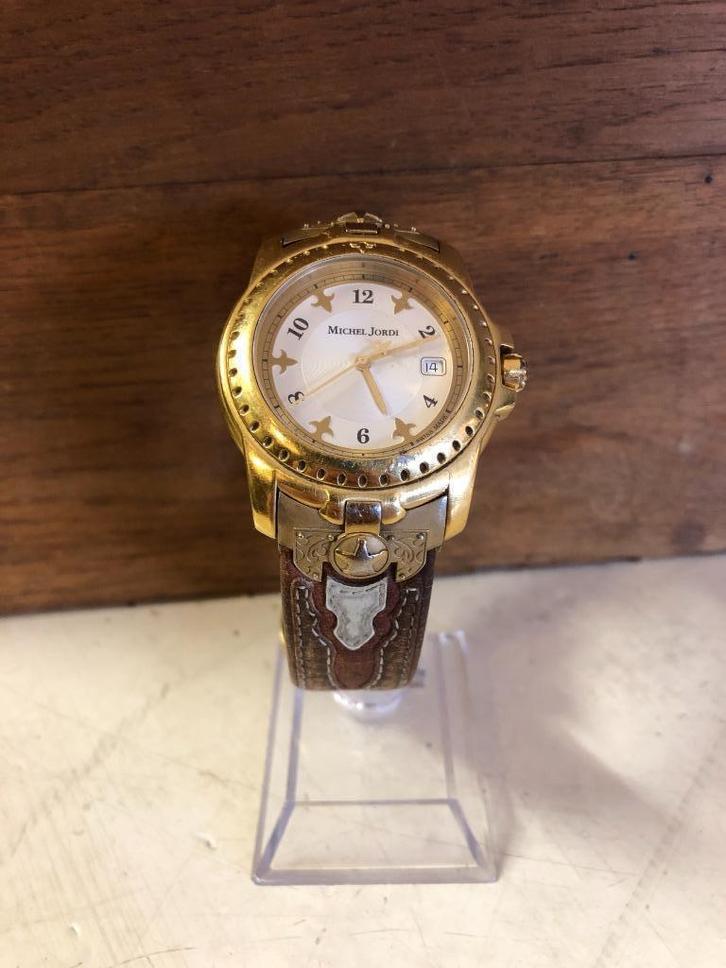 Vintage Heren Horloge Michael Jordi Texas Longhorn., Handtassen en Accessoires, Horloges | Antiek, Polshorloge, Overige merken