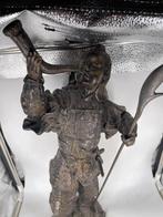 Japanse Bronzen Krijger - Aziatisch Beeld uit de jaren 70, Antiek en Kunst, Brons, Ophalen
