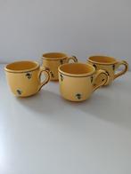 Vier antiek Frankrijk koffie kopjes keramiek aardewerk oud, Antiek en Kunst, Ophalen of Verzenden