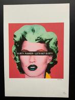 BANKSY Kate Moss litho genummerd en met droogstempel, Antiquités & Art, Art | Lithographies & Sérigraphies, Enlèvement ou Envoi