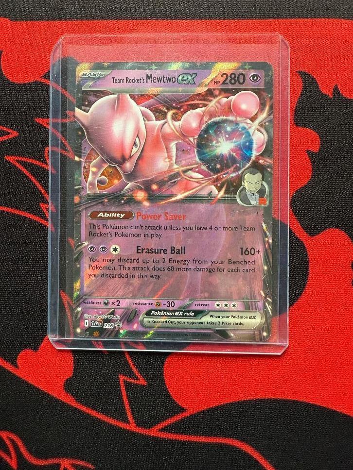 Promos Mewtwo ex (SVP 216) contre Black Star de Team Rocket, Hobby & Loisirs créatifs, Jeux de cartes à collectionner | Pokémon