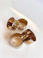 Ronds de serviette en métal Hollywood Regency, Enlèvement ou Envoi, Utilisé, Autres matériaux, Couverts en vrac