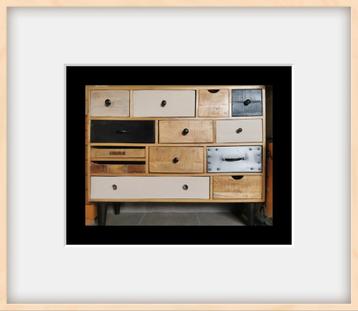 Commode, Enlèvement, Utilisé, Teck