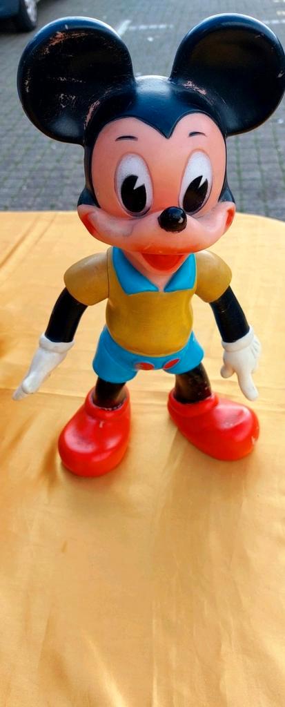 Figurine Mickey Mouse jouet Pouët Pouët vintage, Collections, Disney, Utilisé, Statue ou Figurine, Mickey Mouse, Enlèvement ou Envoi