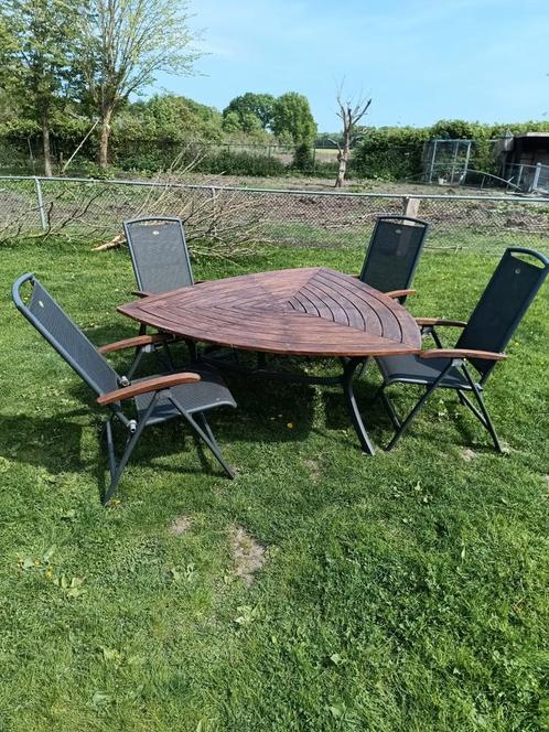 Hartman tuinset compleet met standenstoel tuintafel DaVinci, Tuin en Terras, Tuinsets en Loungesets, Zo goed als nieuw, Tuinset
