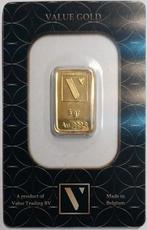 Goud baartje van 5 gram in coincard, Value, 999.9, Postzegels en Munten, Edelmetalen en Baren, Ophalen of Verzenden, Goud