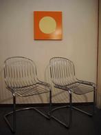 Set van 2 mid-century wire chairs, 1970s, Mid century, Autres couleurs, Comme neuf, Deux