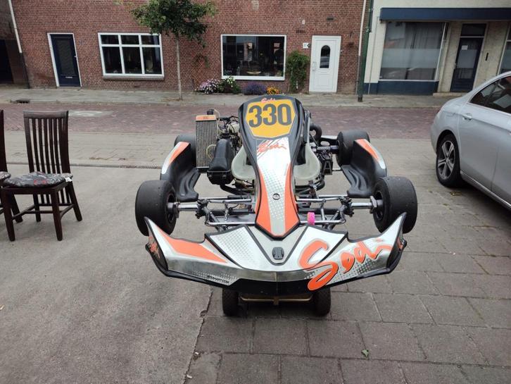 Sodi Rotax Max Senior kart met pitkar, Sport en Fitness, Karting, Gebruikt, Kart, Ophalen