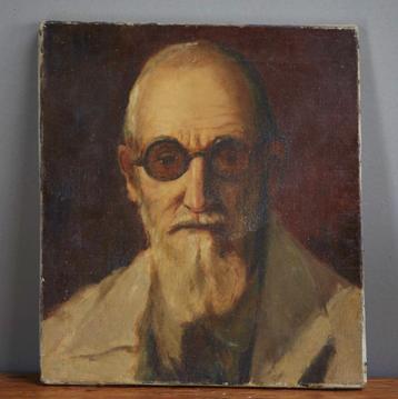 Portret van oude man 35x40 cm