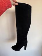 Suede hoge laarzen (37-38), Kleding | Dames, Schoenen, Ophalen, Zo goed als nieuw, Zwart, Hoge laarzen