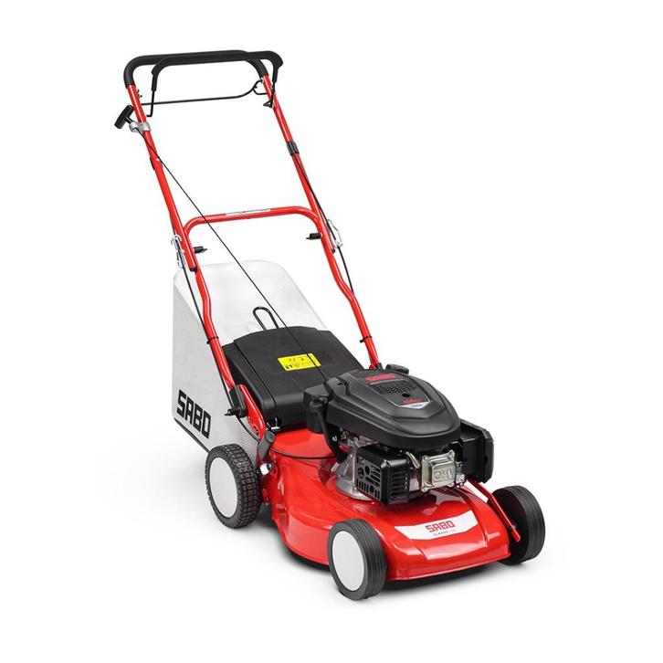 GRASMAAIER SABO A45 CLASSIC ZELFRIJDEND, Tuin en Terras, Grasmaaiers, Gebruikt, Benzine-grasmaaier, 40 t/m 49 cm, Cirkelmaaier