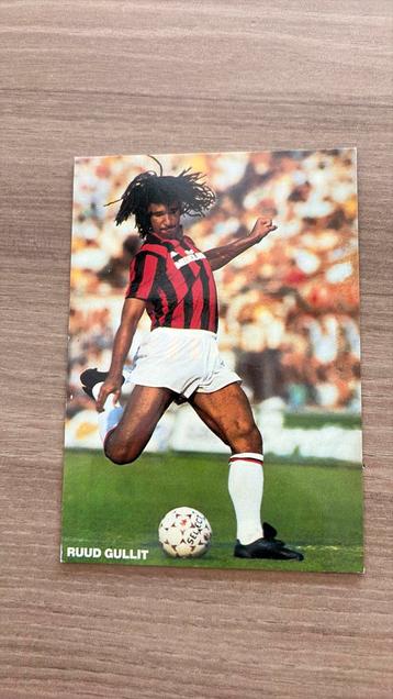 Postkaart Ruud Gullit beschikbaar voor biedingen