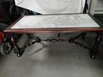 Salontafel met marmeren inlegblad., Huis en Inrichting, Ophalen, Gebruikt