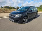 Volkswagen Touran 1.6 TDI 7places, Auto's, Euro 5, Monovolume, Zwart, 4 cilinders