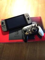 Nintendo Switch met zelda controler, Games en Spelcomputers, Spelcomputers | Nintendo Switch, Ophalen, Gebruikt, Met 2 controllers