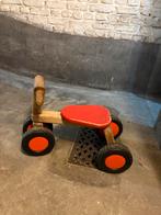 Loop fiets hout rood zitje, Kinderen en Baby's, Speelgoed | Buiten | Voertuigen en Loopfietsen, Ophalen, Zo goed als nieuw