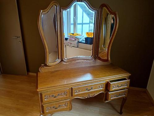 Kapper in klassieke stijl, Huis en Inrichting, Tafels | Kaptafels, Zo goed als nieuw, 100 tot 150 cm, 100 tot 150 cm, Hout, Ophalen