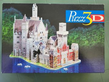 2 puzzels 3D Puzz3D kasteel Neuschwanstein en Notre Dame